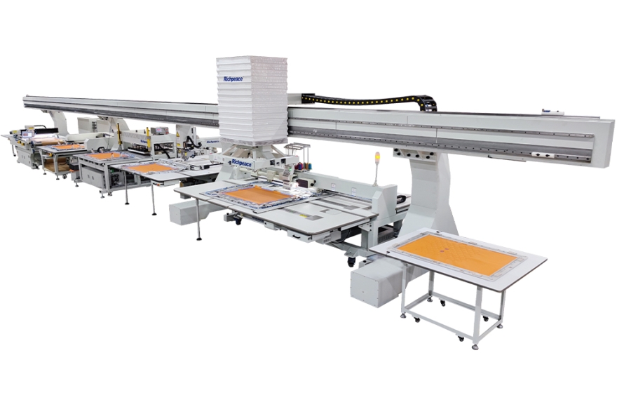 富怡全自動沖復縫繡生產(chǎn)線